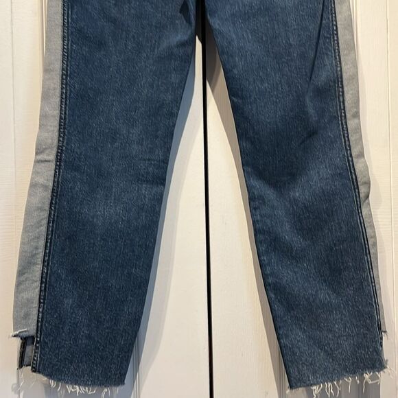 7 For All Mankind Straight Leg Raw Hem Ankle Jeans Size 31 NWT - Picture 10 of 16